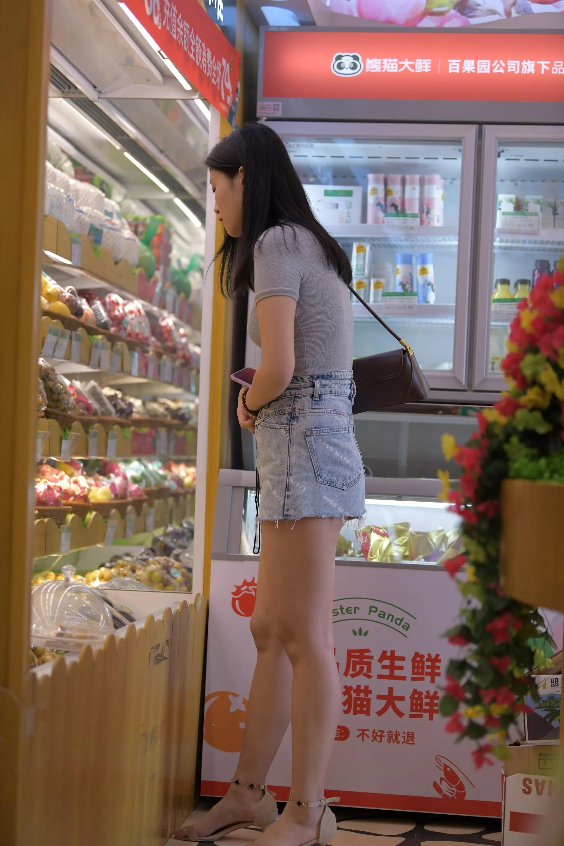 魔镜街拍 NO.169 一只麋鹿摄影-牛仔短裙美女 [235P]插图5